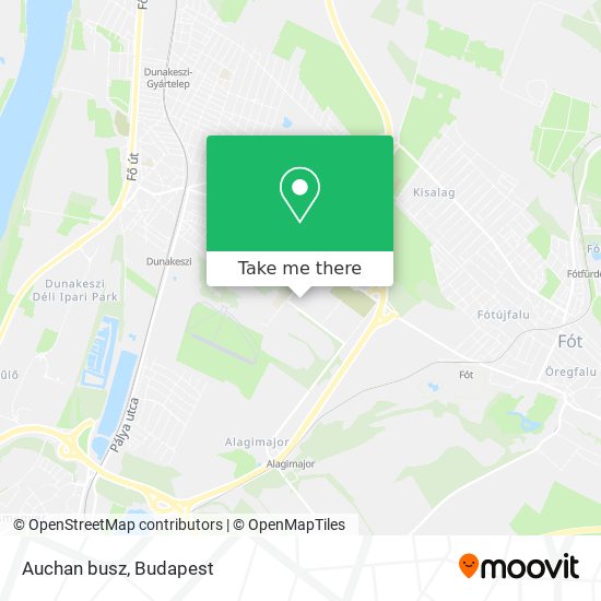 Auchan busz map