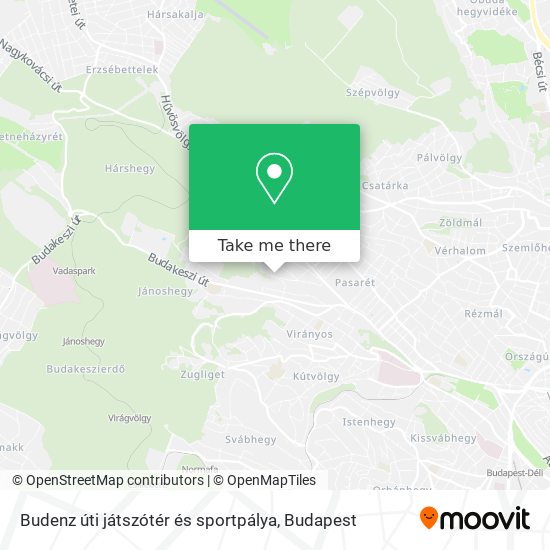 Budenz úti játszótér és sportpálya map
