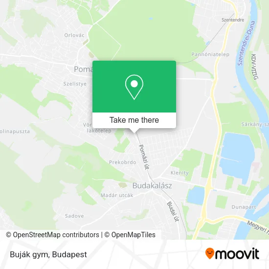 Buják gym map