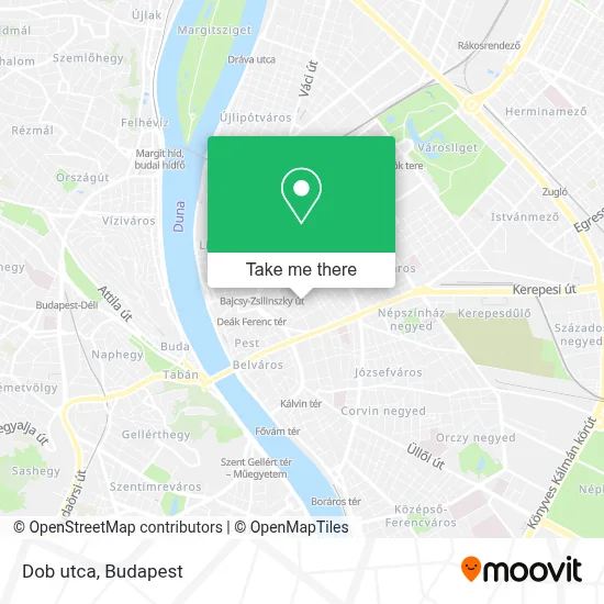 Dob utca map