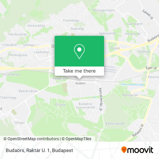 Budaörs, Raktár U. 1 map