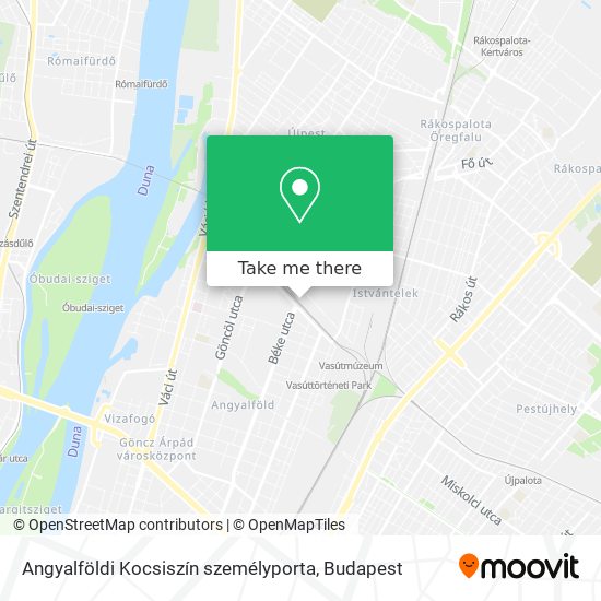 Angyalföldi Kocsiszín személyporta map