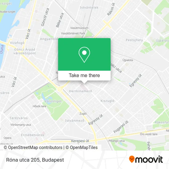 Róna utca 205 map