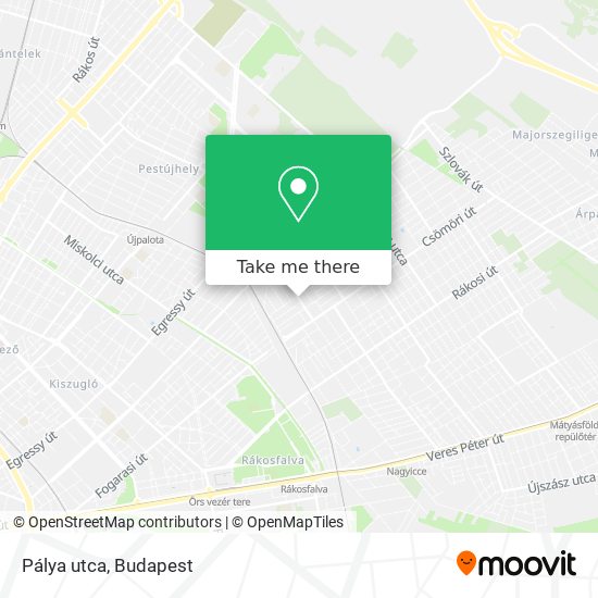 Pálya utca map