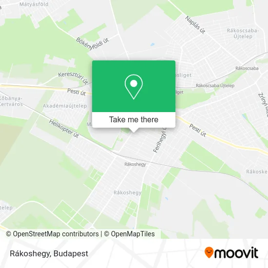 Rákoshegy map
