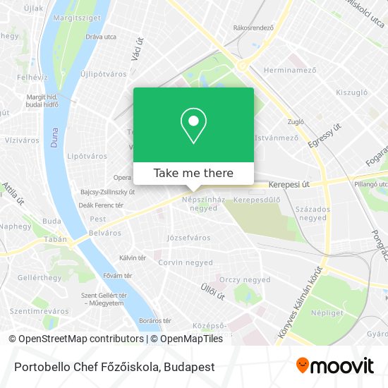 Portobello Chef Főzőiskola map