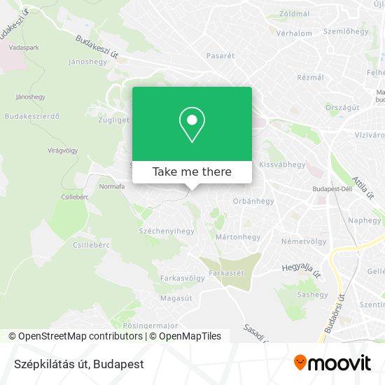Szépkilátás út map
