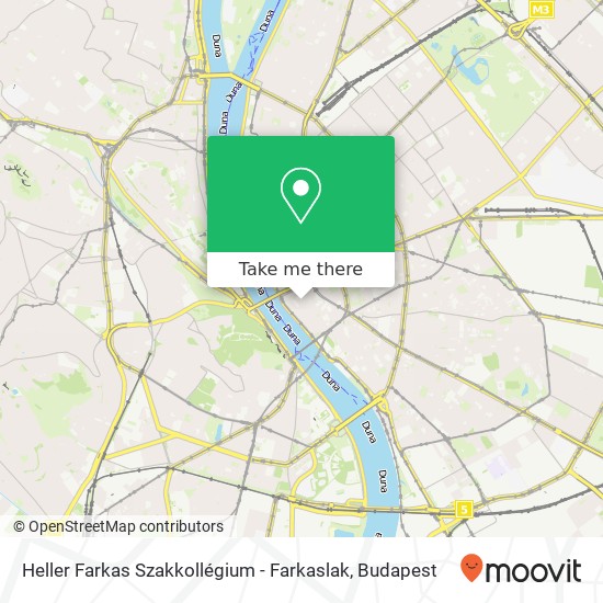 Heller Farkas Szakkollégium - Farkaslak map