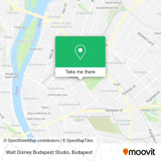 Walt Disney Budapest Studio map