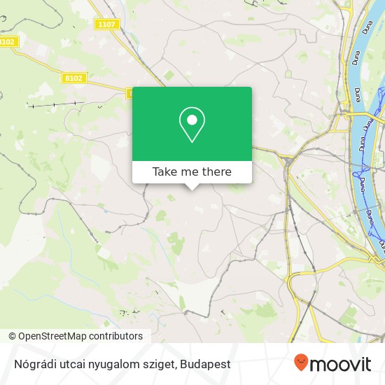 Nógrádi utcai nyugalom sziget map