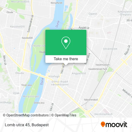 Lomb utca 45 map