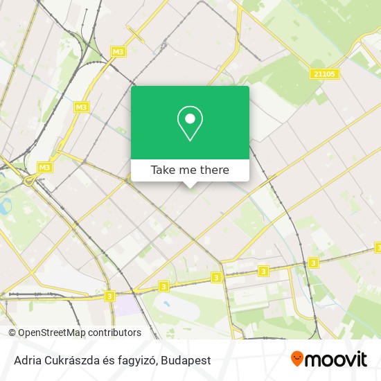 Adria Cukrászda és fagyizó map