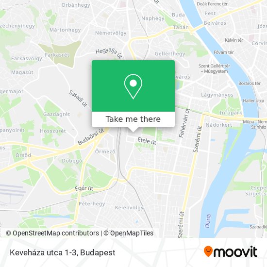 Keveháza utca 1-3 map