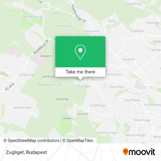 Zugliget map