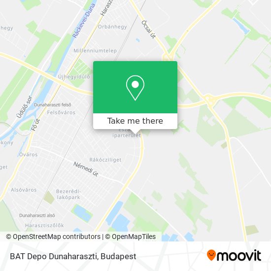 BAT Depo Dunaharaszti map