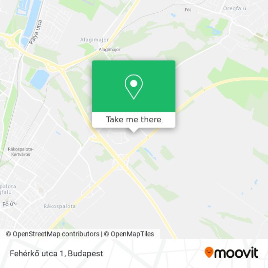 Fehérkő utca 1 map