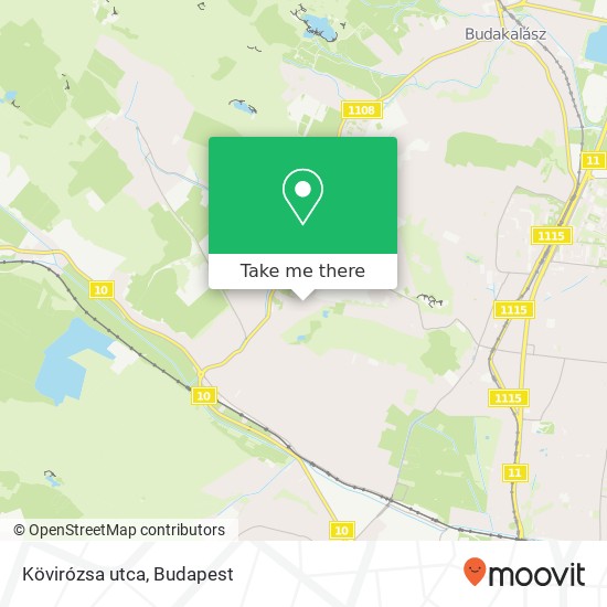 Kövirózsa utca map