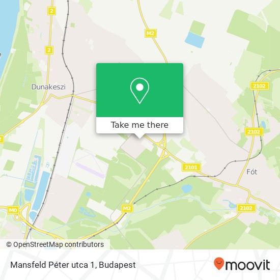 Mansfeld Péter utca 1 map