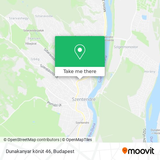 Dunakanyar körút 46 map