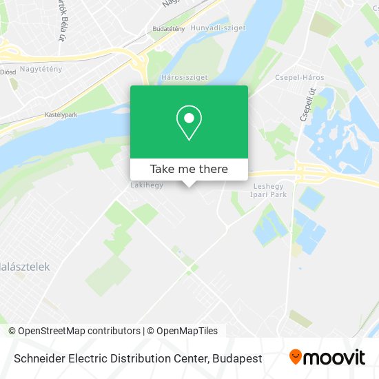 Schneider Electric Distribution Center map