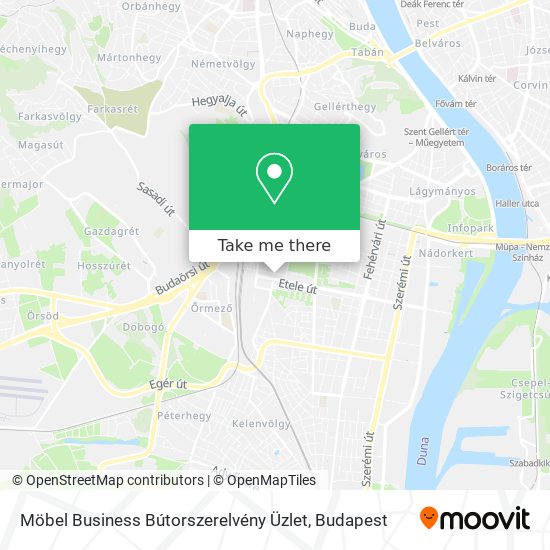 Möbel Business Bútorszerelvény Üzlet map