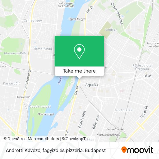 Andretti Kávézó, fagyizó és pizzéria map