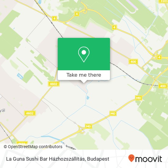 La Guna Sushi Bar Házhozszállítás map