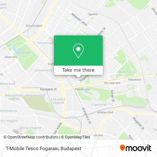 T-Mobile Tesco Fogarasi map