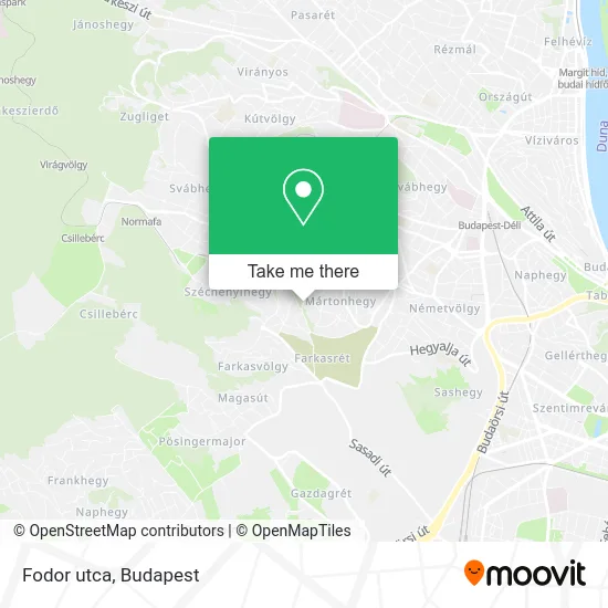 Fodor utca map