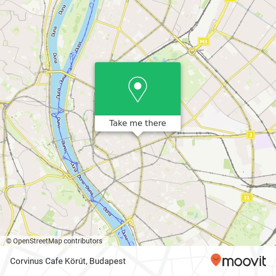 Corvinus Cafe Körút map