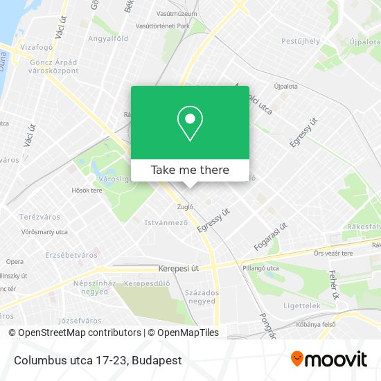 Columbus utca 17-23 map