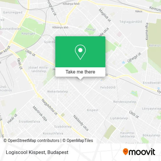 Logiscool Kispest map