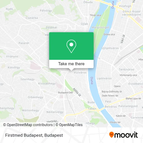 Firstmed Budapest map