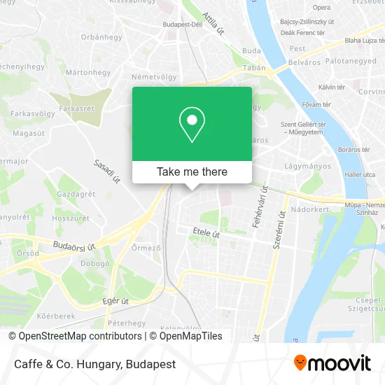 Caffe & Co. Hungary map