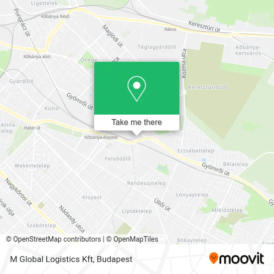 M Global Logistics Kft map