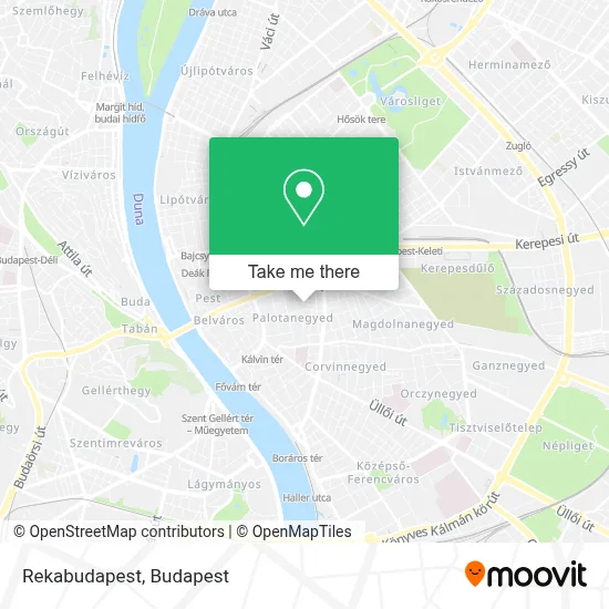 Rekabudapest map