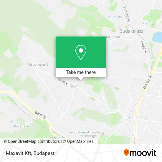 Maxavit Kft map