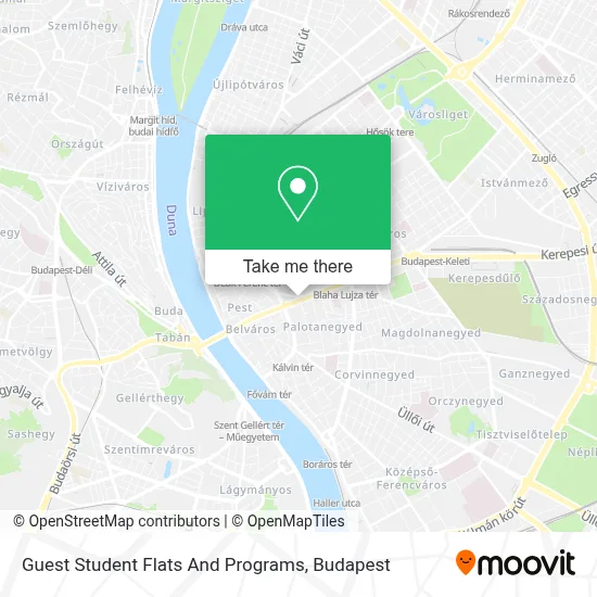 Guest Student Flats And Programs map