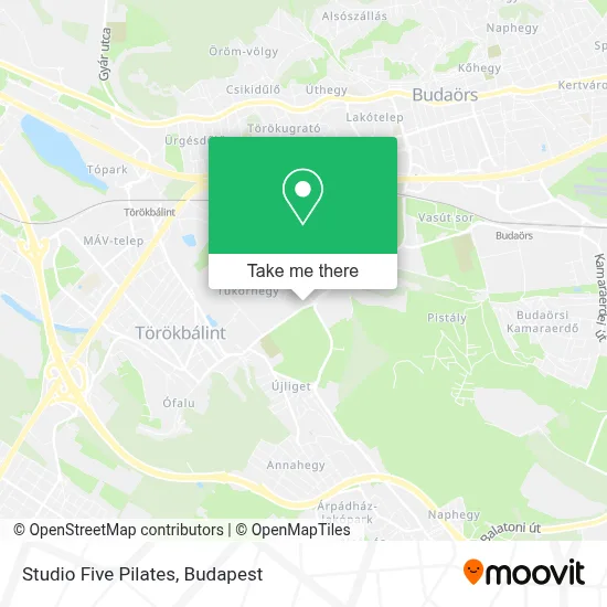 Studio Five Pilates map