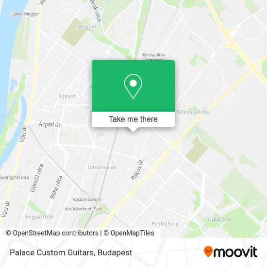 Palace Custom Guitars map
