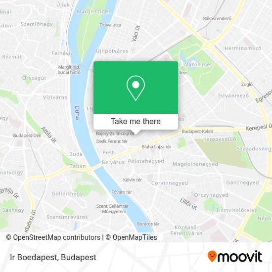 Ir Boedapest map