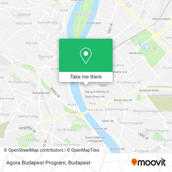 Agora Budapest Program map