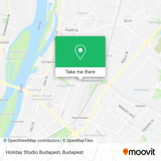 Holiday Studio Budapest map