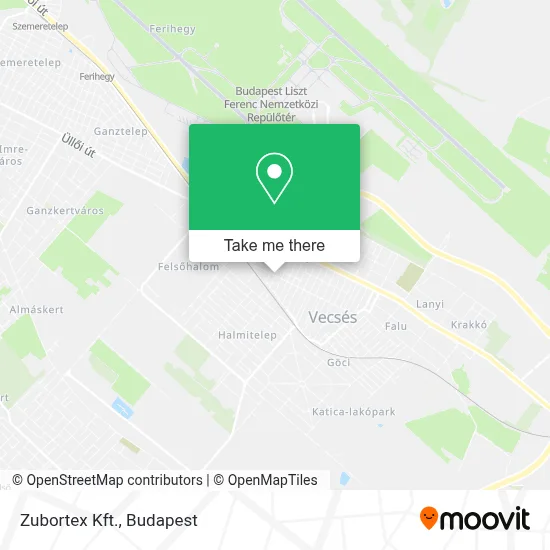 Zubortex Kft. map