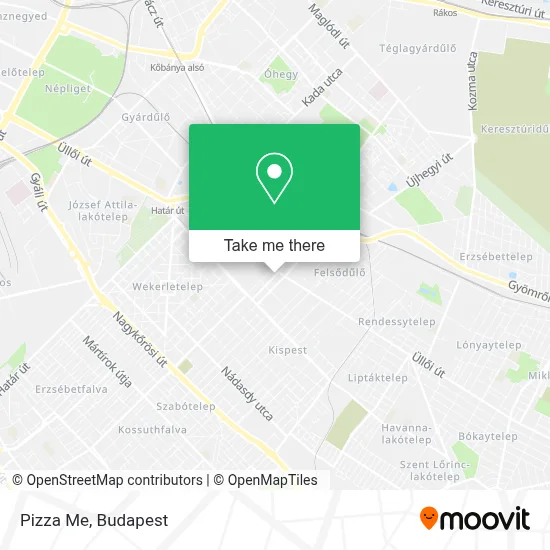 Pizza Me map