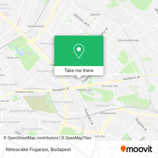 Rétescake Fogarasi map