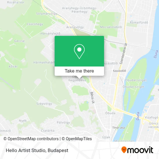 Hello Artist Studio map