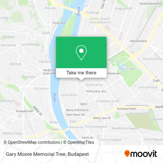 Gary Moore Memorial Tree map