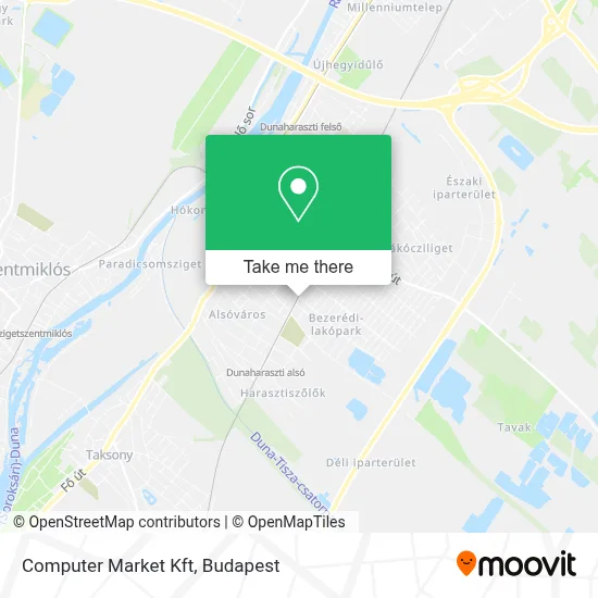 Computer Market Kft map