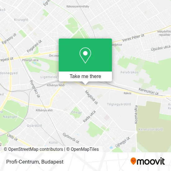 Profi-Centrum map